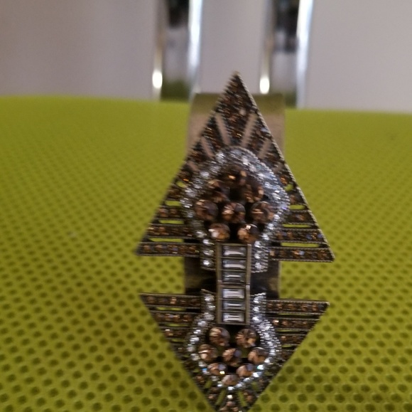 Gold metal Swarovski bracelet - Picture 4 of 5